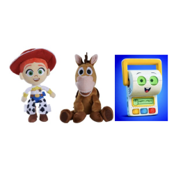 TOY STORY - Jessie & Co. - Assortiment de 6 Peluches 25cm - 3 Modèles 