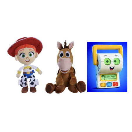 TOY STORY - Jessie & Co. - Assortiment de 6 Peluches 25cm - 3 Modèles 