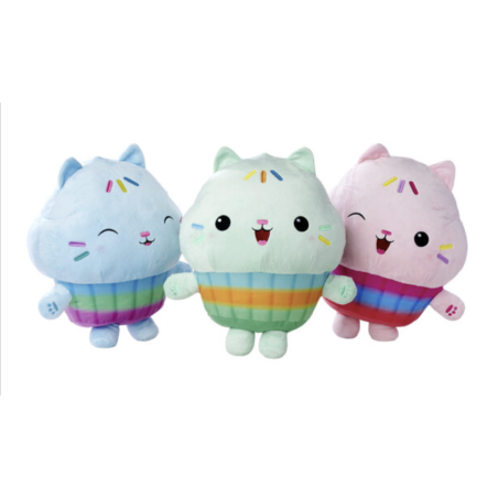 GABBY'S DOLLHOUSE - Cakey - Assortiment de 5 Peluches 38cm - 3 Modèles 