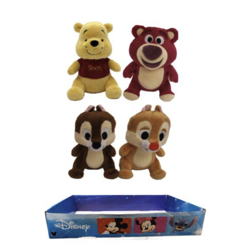 DISNEY - Classic - Display de 12 Peluches 17cm - 4 Modèles 