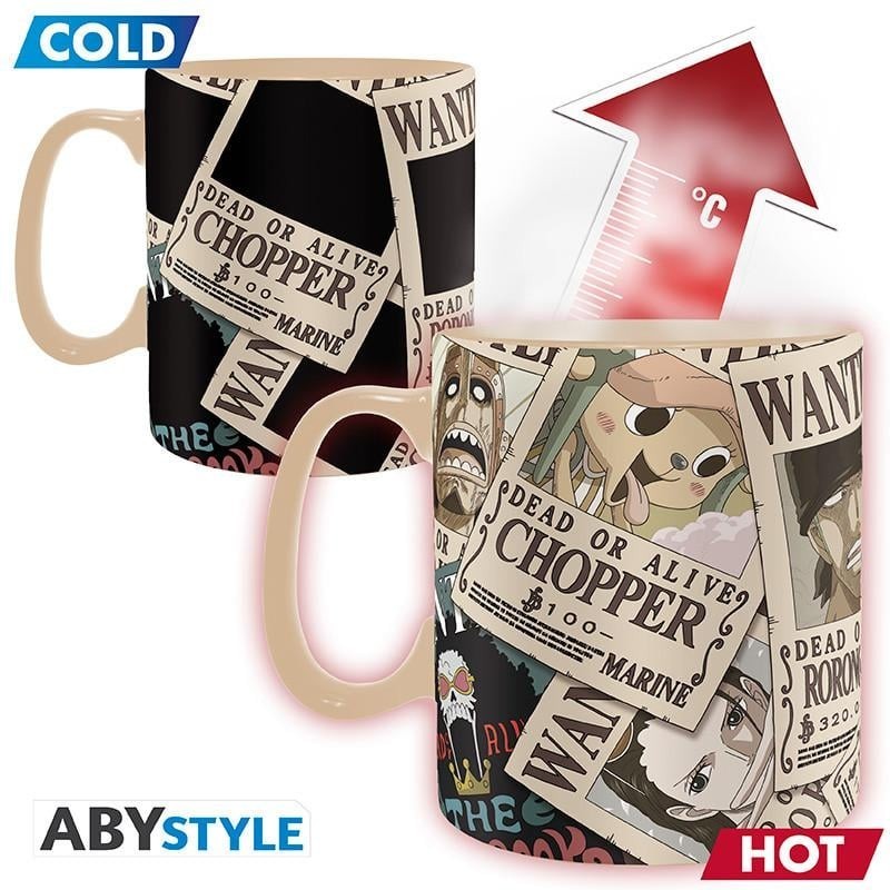 ONE PIECE - Wanted - Mug thermoréactif 460ml 