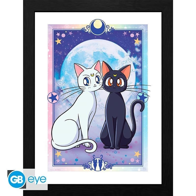 SAILOR MOON - Collector Print 30X40 - Luna & Artemis 