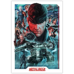 METAL GEAR SOLID - Montage - Art Print Edition Limitée 