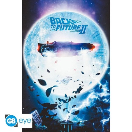 RETOUR VERS LE FUTUR - Delorean Volante - Poster 91x61cm 
