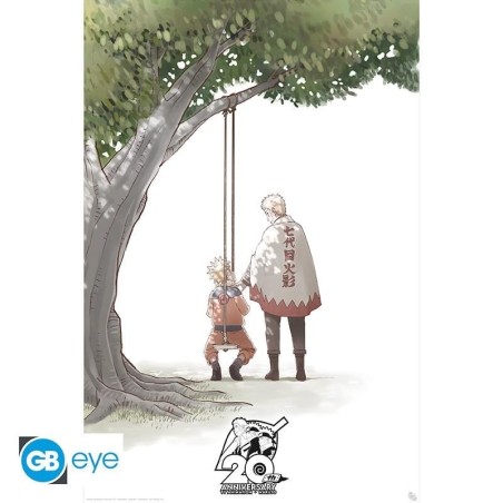 NARUTO SHIPPUDEN - Anniversaire 20 ans - Poster 91x61cm 