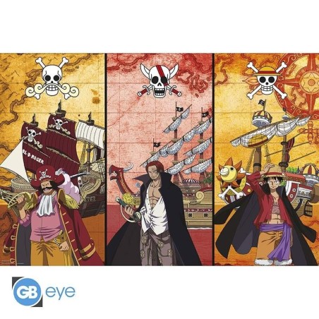 ONE PIECE - Capitaines & Bateaux - Poster 91x61cm 