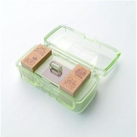 MON VOISIN TOTORO - Totoro & Chatbus - Set Tampons Vert 