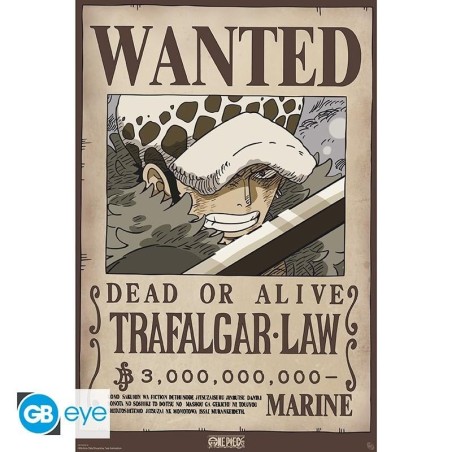 ONE PIECE - Wanted Law Wano - Poster 91x61cm 