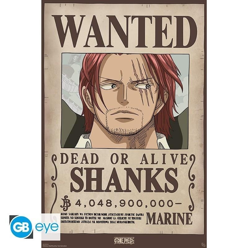 ONE PIECE - Wanted Shanks Wano - Poster 91x61cm 