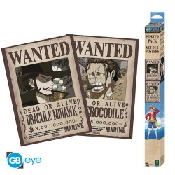 ONE PIECE - Wanted Mihawk & Crocodile - Set de 2 posters '52x38' 