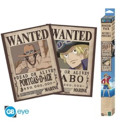 ONE PIECE - Wanted Sabo & Ace - Set de 2 posters '52x38' 