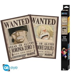 ONE PIECE - Wanted Zoro & Sanji - Set de 2 posters '52x38' 
