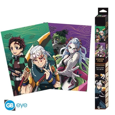 DEMON SLAYER - Entertainment district - Set de 2 posters '52x38' 
