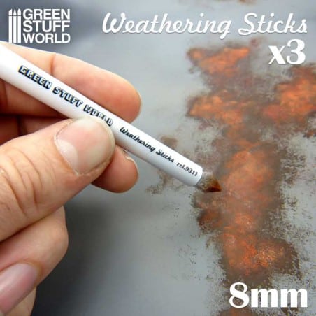 Pinceaux pour Weathering 8mm