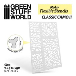 Pochoirs flexibles - Camouflage classique 2 (10mm aprox.)
