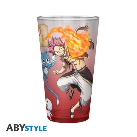FAIRY TAIL - Natsu, Lucy, Happy & Plue - Verre XXL 400ml 