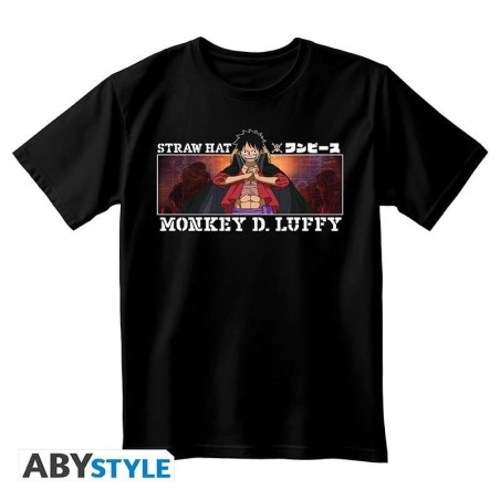 ONE PIECE - T-Shirt Monkey D.Luffy Unisexe Noir (S) 