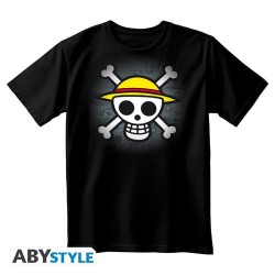 ONE PIECE - T-Shirt Classic Skull Unisexe Noir (L) 