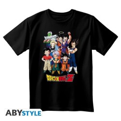 DRAGON BALL - T-Shirt DBZ Goku's Group Unisexe Noir (S) 