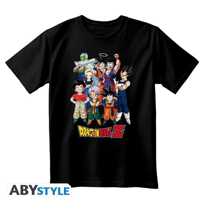 DRAGON BALL - T-Shirt DBZ Goku's Group Unisexe Noir (S) 