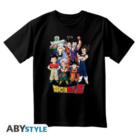 DRAGON BALL - T-Shirt DBZ Goku's Group Unisexe Noir (S) 
