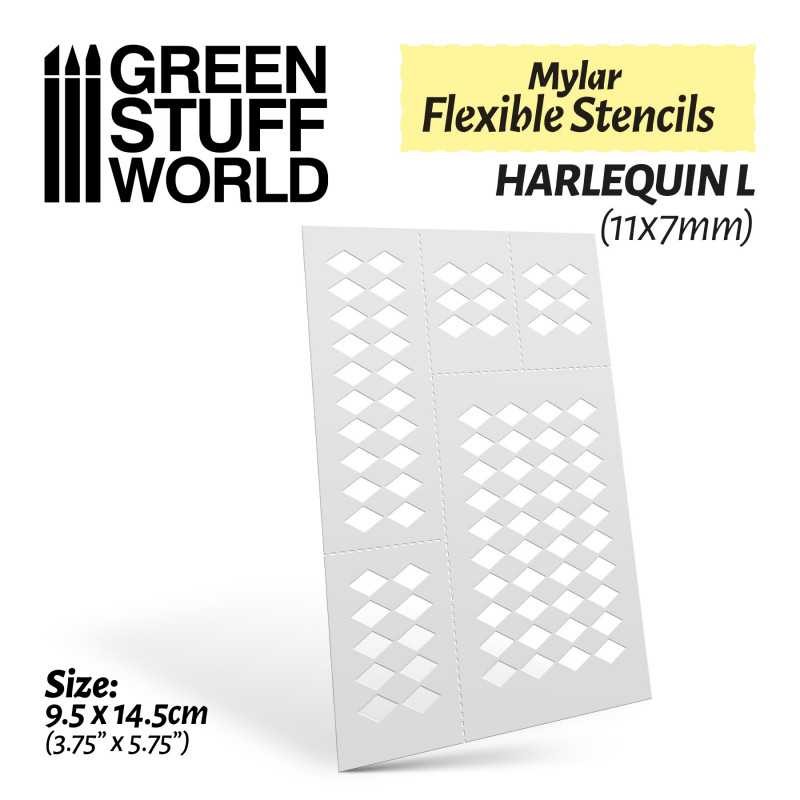 Pochoirs flexibles - ARLEQUIN L (11x7mm)