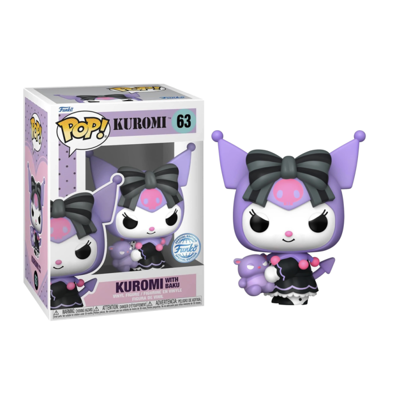 SANRIO - POP N° 63 - Kuromi avec Baku 