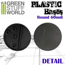 Socles Plastiques ROND 60 mm Noir 2