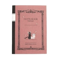 KIKI LA PETITE SORCIERE - Carnet Rétro B6 Carreaux 12.8x18.2cm 