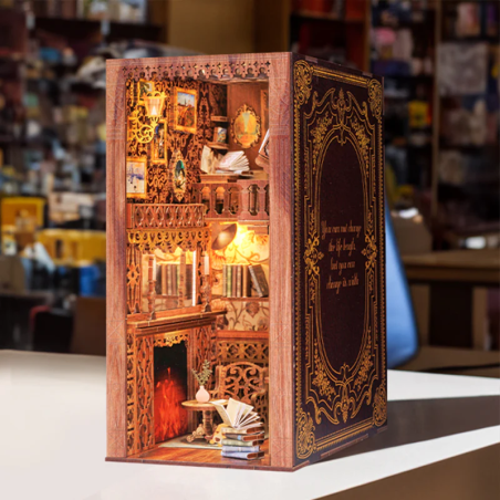 BOOK NOOK KIT - DIY - La Librairie Eternelle - 172pc + Eclairage LED 