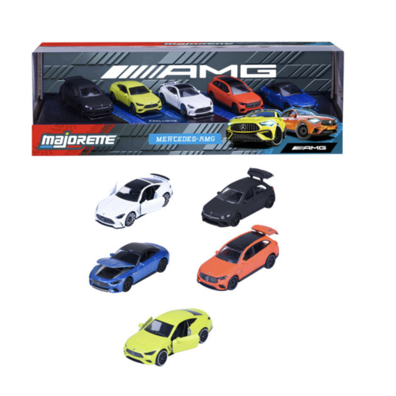RIDE COOL - Mercedes-AMG - Pack de 5 Voitures Miniature - 1:64 