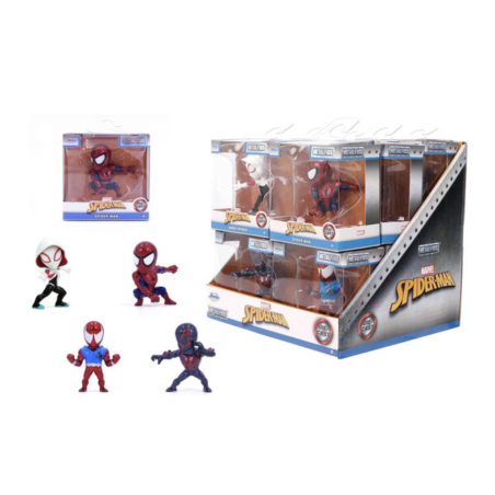 SPIDER-MAN - Display de Figurines 6cm - 4 Modèles - 12pc - Wave 4 