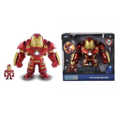 IRON MAN - Hulkbuster 16,5cm + Figurine Iron-Man 6,5cm 