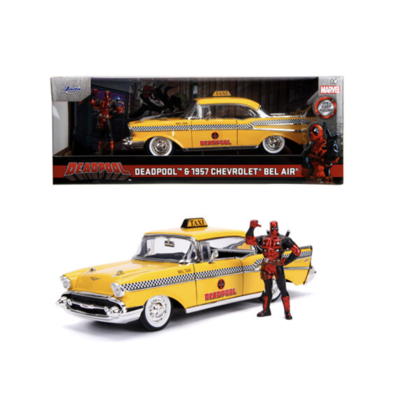 DEADPOOL - 1957 Chevy Bel Air 1+ Figurine Deadpool - 1:24 