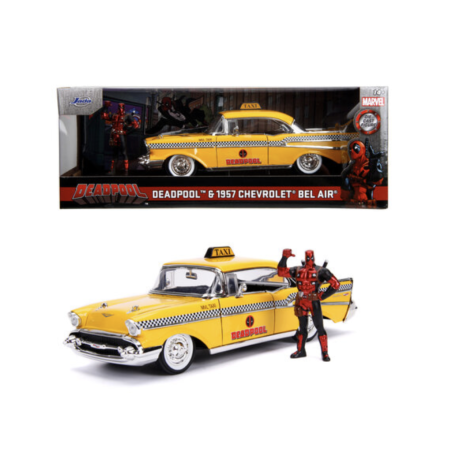 DEADPOOL - 1957 Chevy Bel Air 1+ Figurine Deadpool - 1:24 
