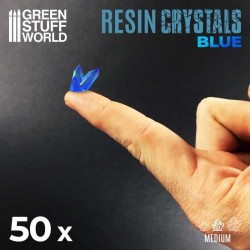 Cristaux de Résine BLEUS - Moyen 2