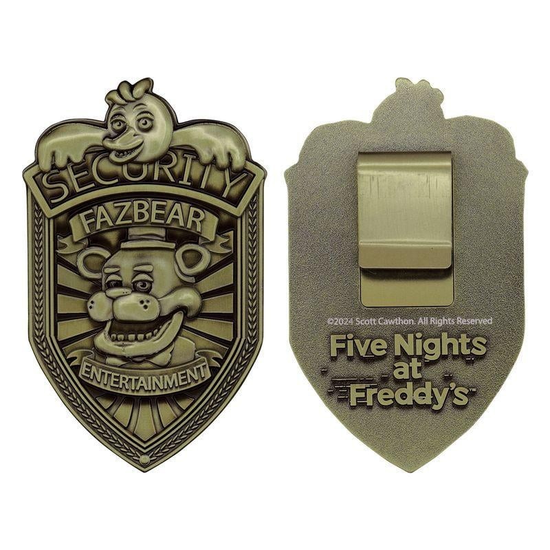 FNAF - Security Badge - Replique Edition Limitée "Antique Brass Edi." 
