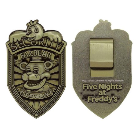 FNAF - Security Badge - Replique Edition Limitée "Antique Brass Edi." 