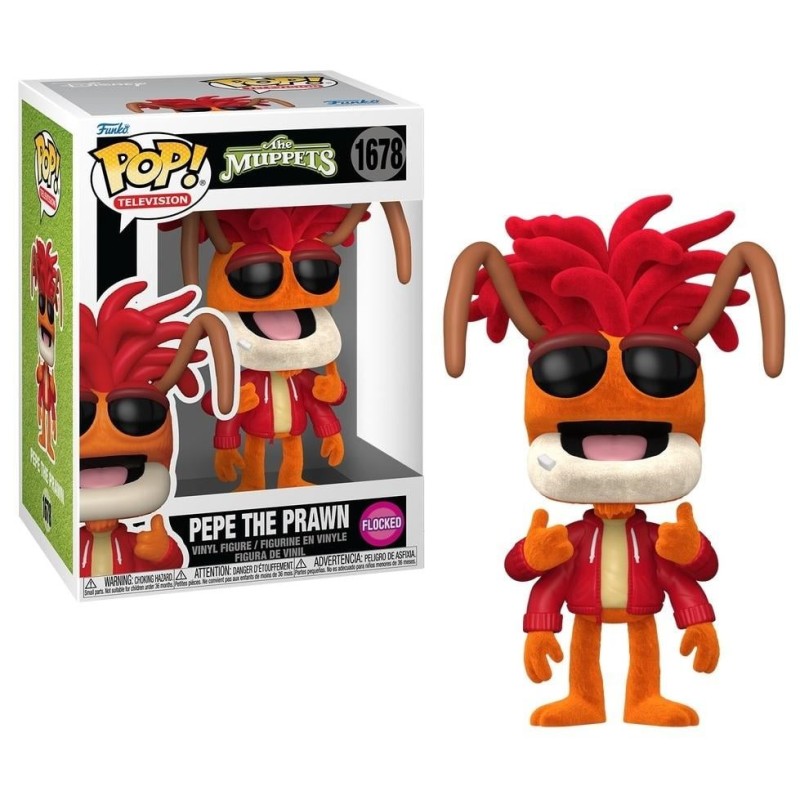 MUPPETS - POP TV N° 1678 - Pepe the Prawn (Flocked) 