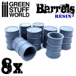8x Barils en Resine