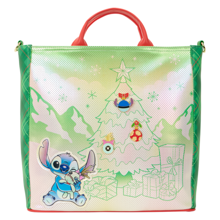 DISNEY - Lilo & Stitch "Holiday" - Tote Bag LoungeFly 