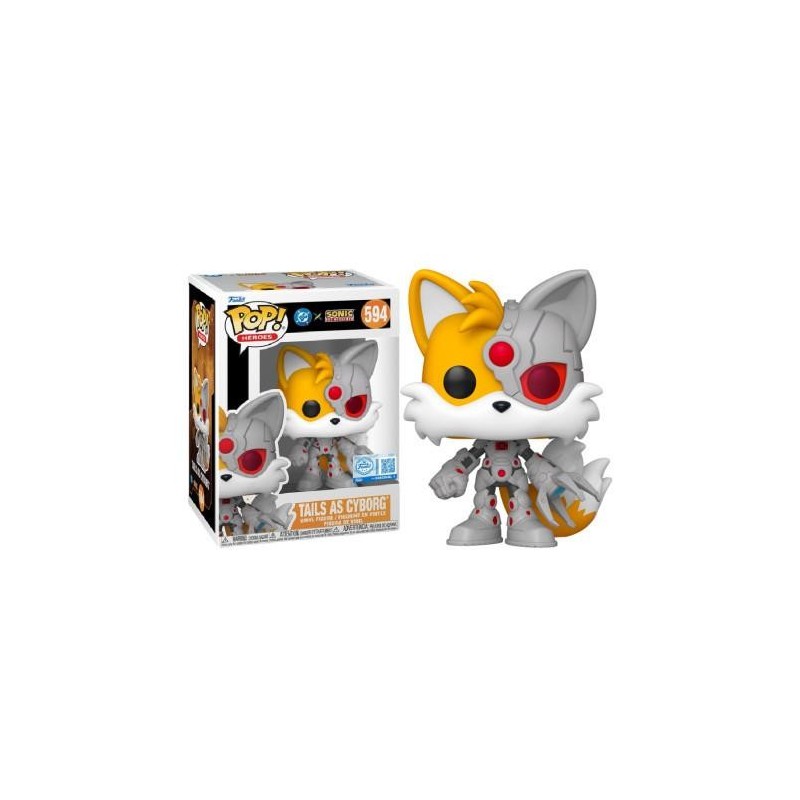 JLA & SONIC - POP Heroes N° 594 - Tails en Cyborg 