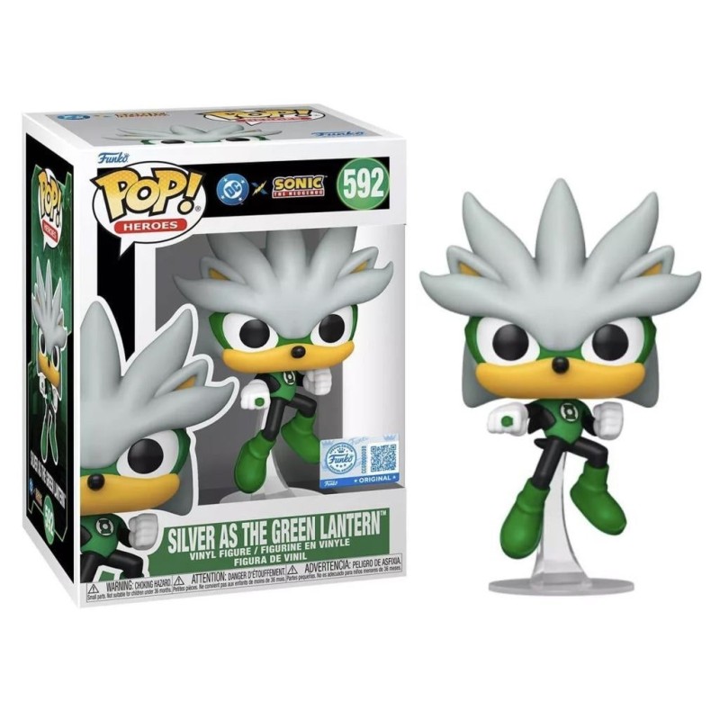 JLA & SONIC - POP Heroes N° 592 - Silver en Green Lantern 