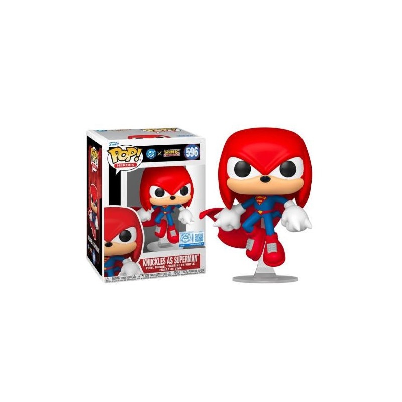 JLA & SONIC - POP Heroes N° 596 - Knuckles en Superman 