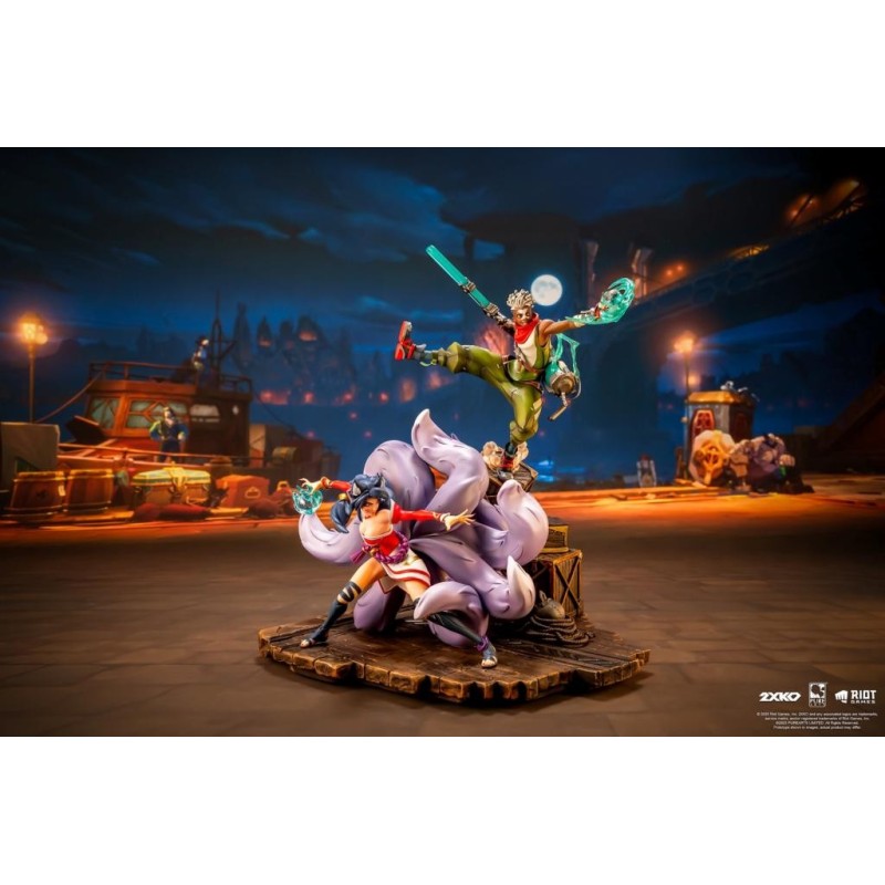 LEAGUE OF LEGENDS - Ekko & Ahri - Statuette Diorama 1/10 30cm 