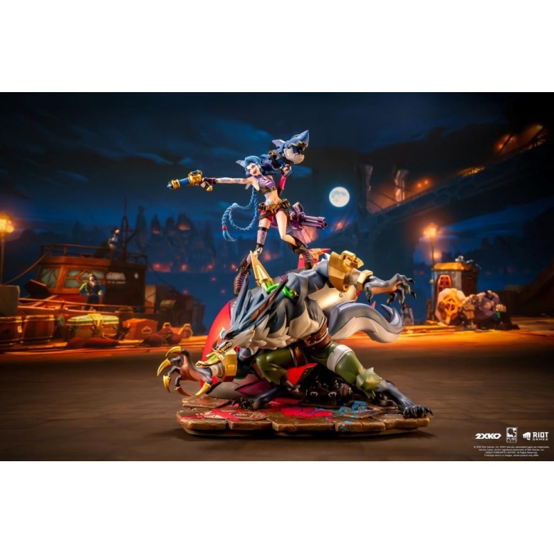 LEAGUE OF LEGENDS - Jinx & Warwick - Statuette Diorama 1/10 37cm 