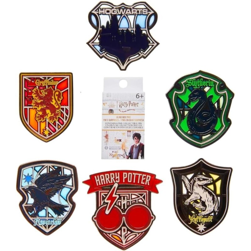 HARRY POTTER - Stained Glass - Funko Blind Box Enamel Pins 