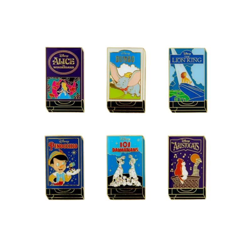 DISNEY - Classic VHS Cover - Funko Blind Box Enamel Pins 