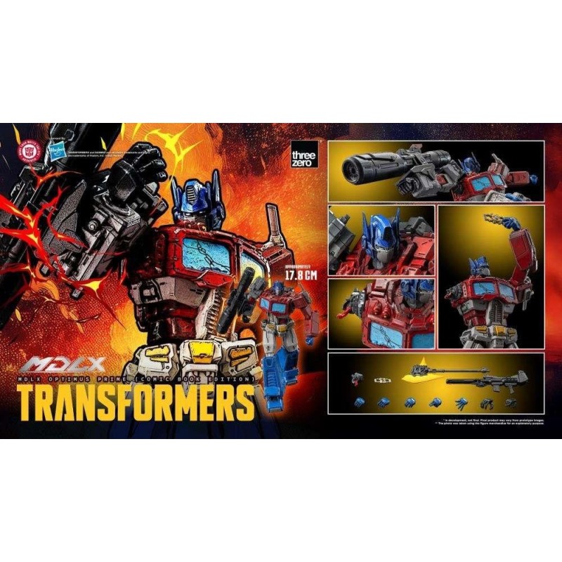 TRANSFORMERS - MDLX Optimus Prime (Comic Book) - Figurine 17cm 