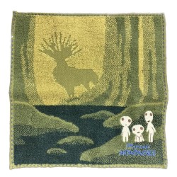 PRINCESSE MONONOKE - Ombre du dieu cerf - Mini Serviette 25x25cm 